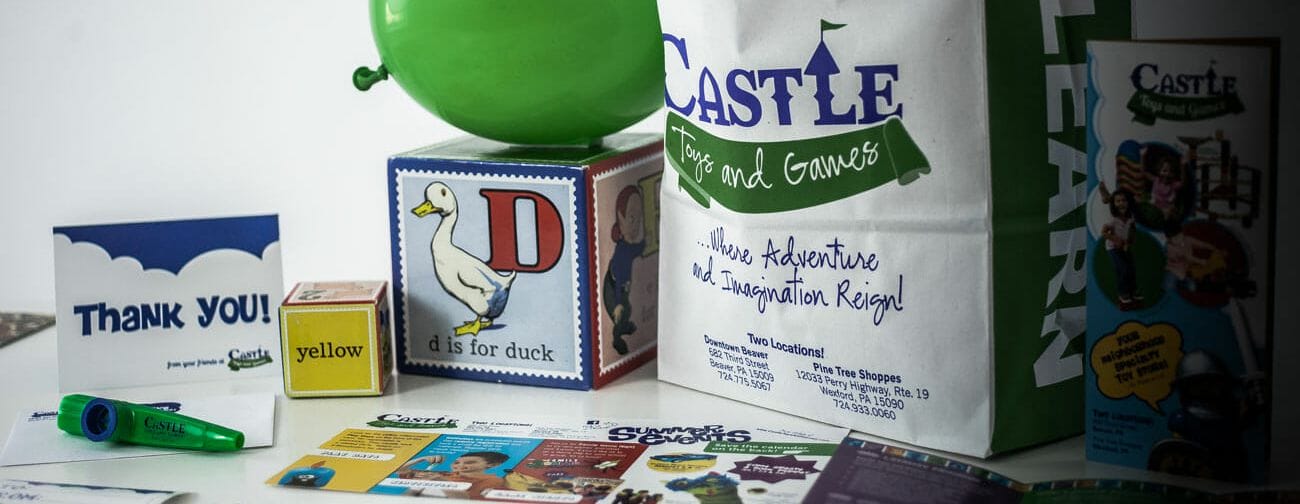 Design Work for Castle Toys and Games in Beaver, Wexford, PA
